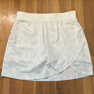 Pebble Beach Cream and Light Blue Skort